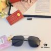 6931ac3accd8ab3d7afa08c3 Cartier New Men's Sunglasses, Trending Metal Double Bridge Fashion Oversized Sunglasses in Europe and America, Driving Sunglasses