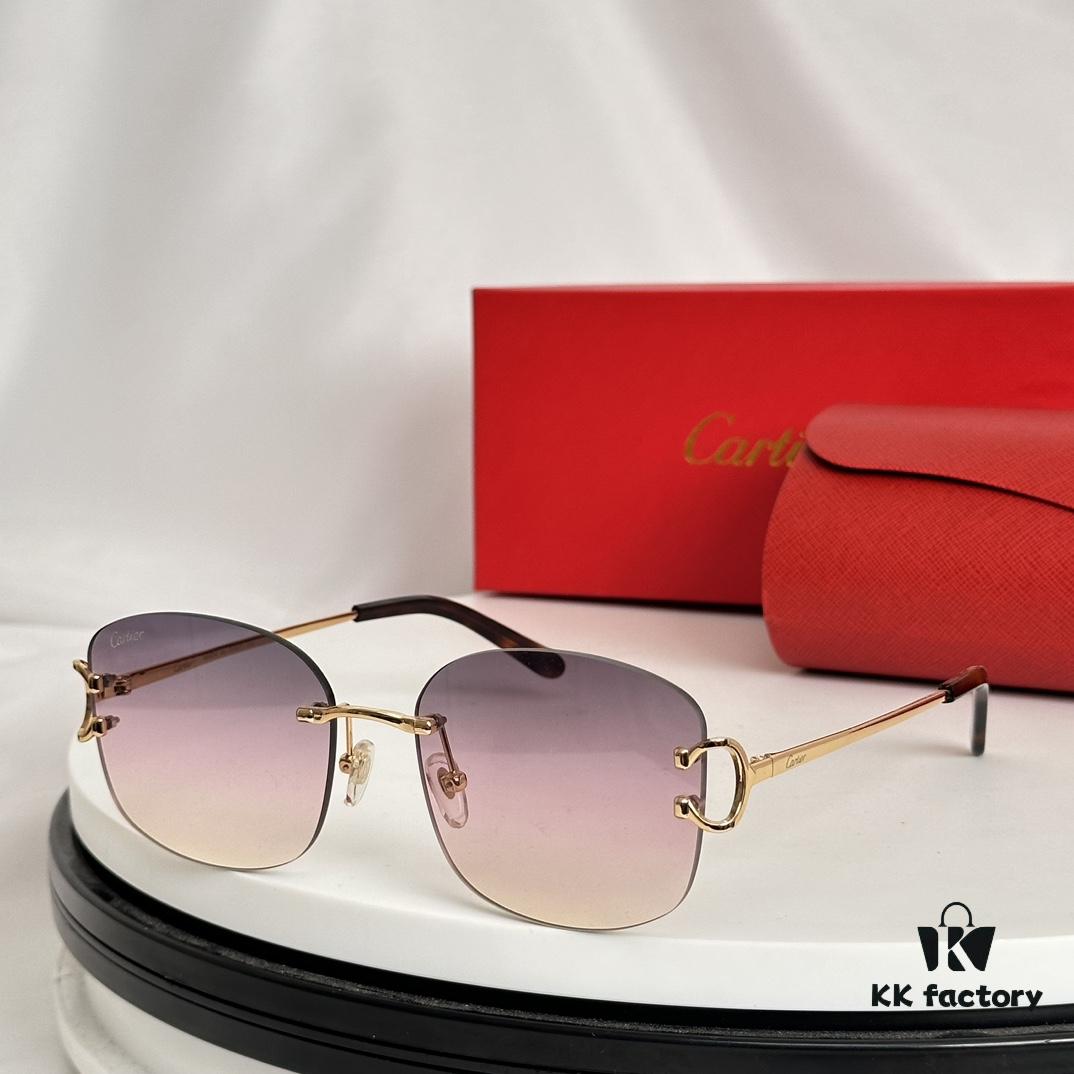 6931ac3bccd8ab3d7afa08d2 Authentic Cartier MODEL: CT0032RS SIZE: 52-19-145 Sunglasses