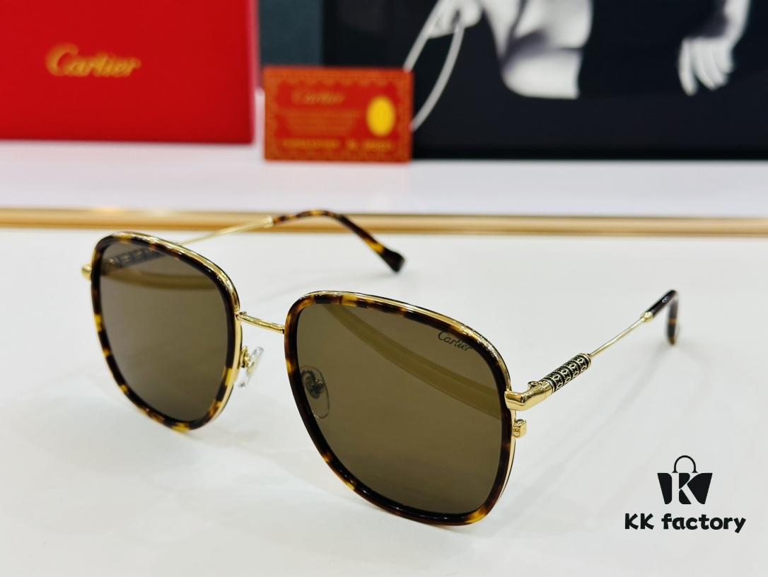 6931ac3dccd8ab3d7afa08ec New Arrival Cartier Model: CT0382S Size: 55□19-145 High-Quality Brand Iconic Designer Sunglasses