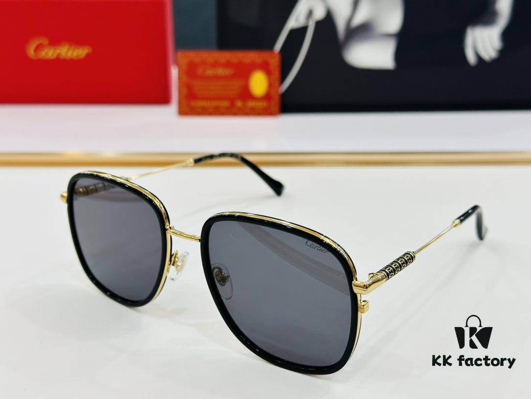6931ac3dccd8ab3d7afa08ed New Arrival Cartier Model: CT0382S Size: 55□19-145 High-Quality Brand Iconic Designer Sunglasses