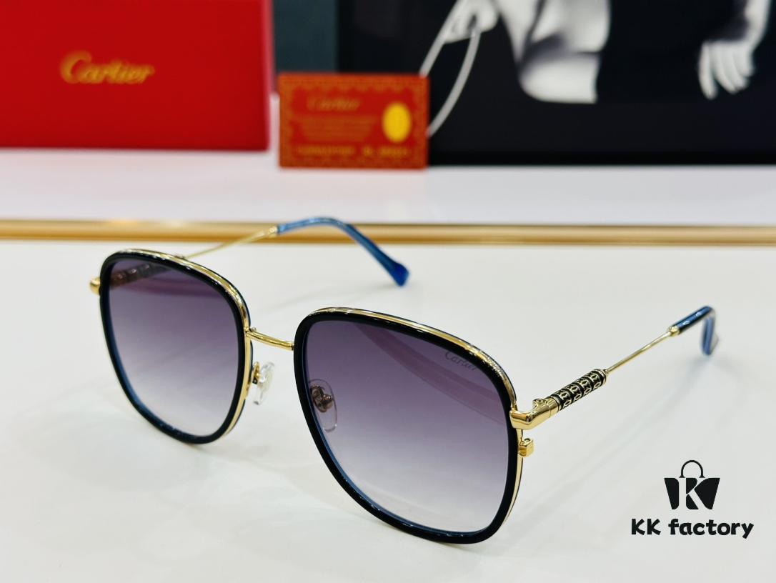 6931ac3dccd8ab3d7afa08ee New Arrival Cartier Model: CT0382S Size: 55□19-145 High-Quality Brand Iconic Designer Sunglasses