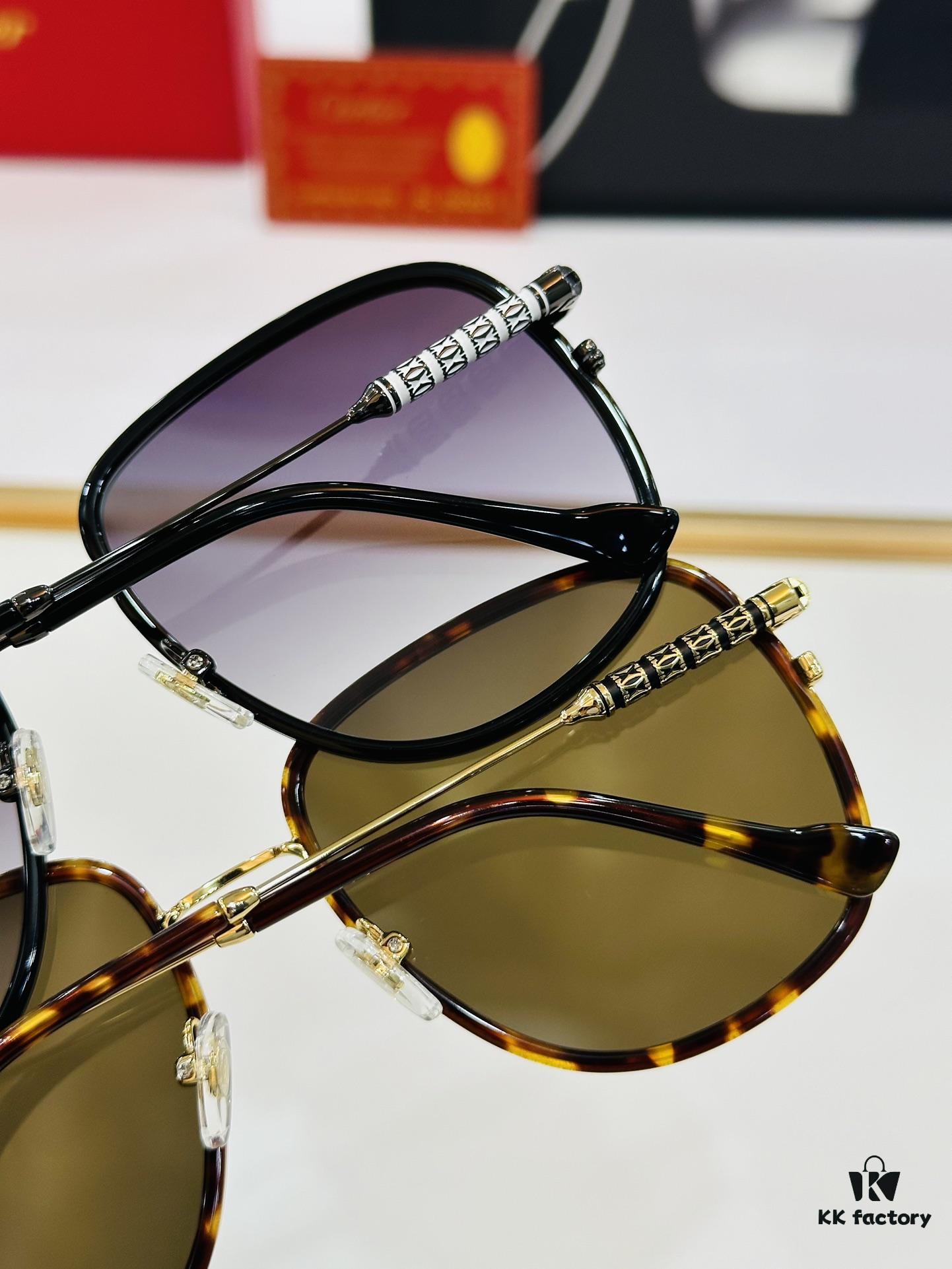 6931ac3dccd8ab3d7afa08f1 New Arrival Cartier Model: CT0382S Size: 55□19-145 High-Quality Brand Iconic Designer Sunglasses