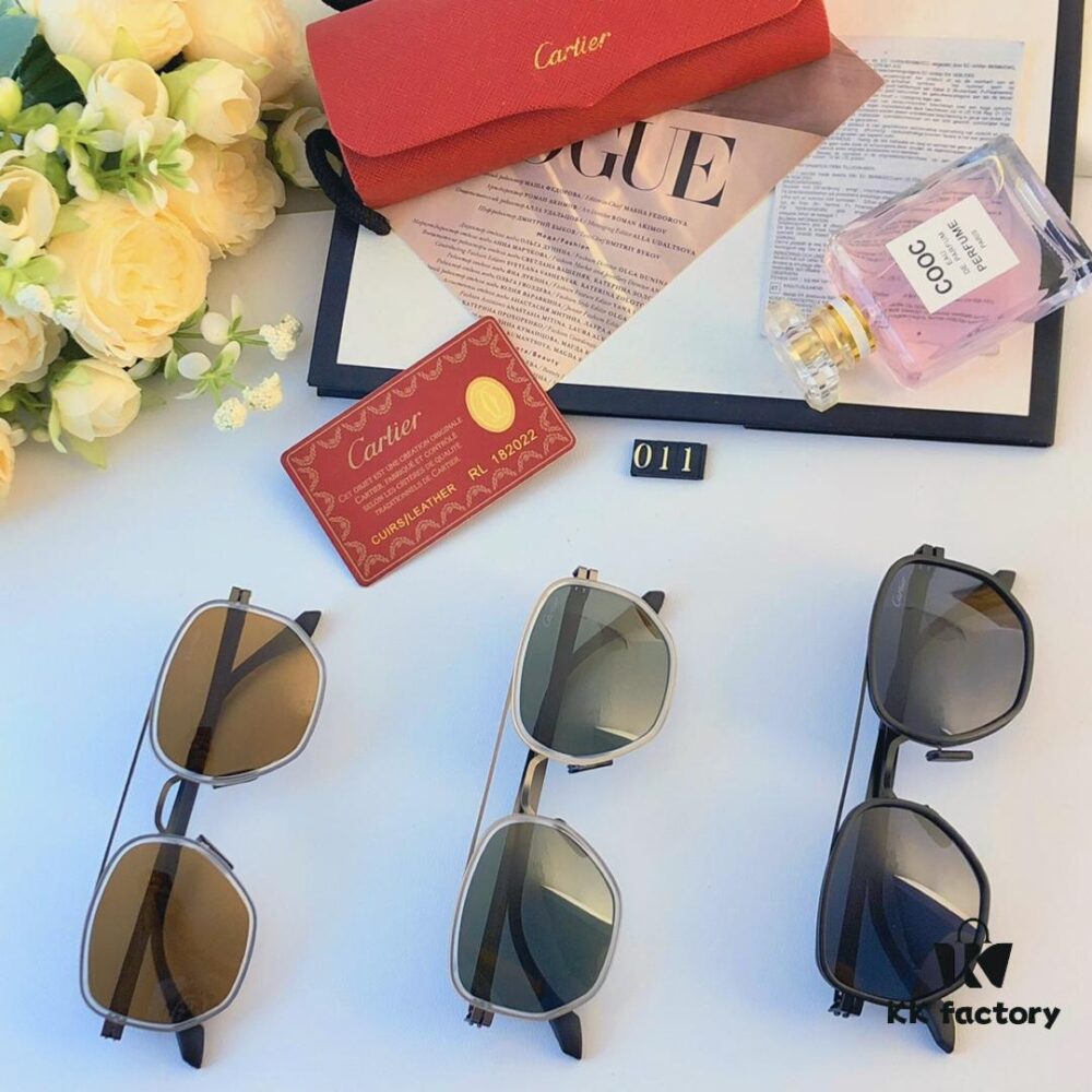6931ac3dccd8ab3d7afa08f3 Cartier New Fashion Pilot Sunglasses with Metal Double Bridge, Luxury-Style Sunglasses Frame for Myopia, Polarized Men's Glasses 2024