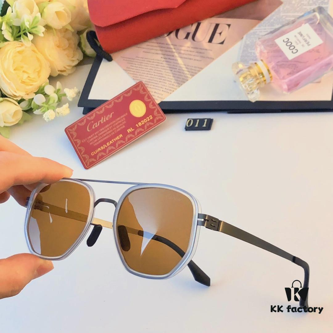 6931ac3dccd8ab3d7afa08f6 Cartier New Fashion Pilot Sunglasses with Metal Double Bridge, Luxury-Style Sunglasses Frame for Myopia, Polarized Men's Glasses 2024