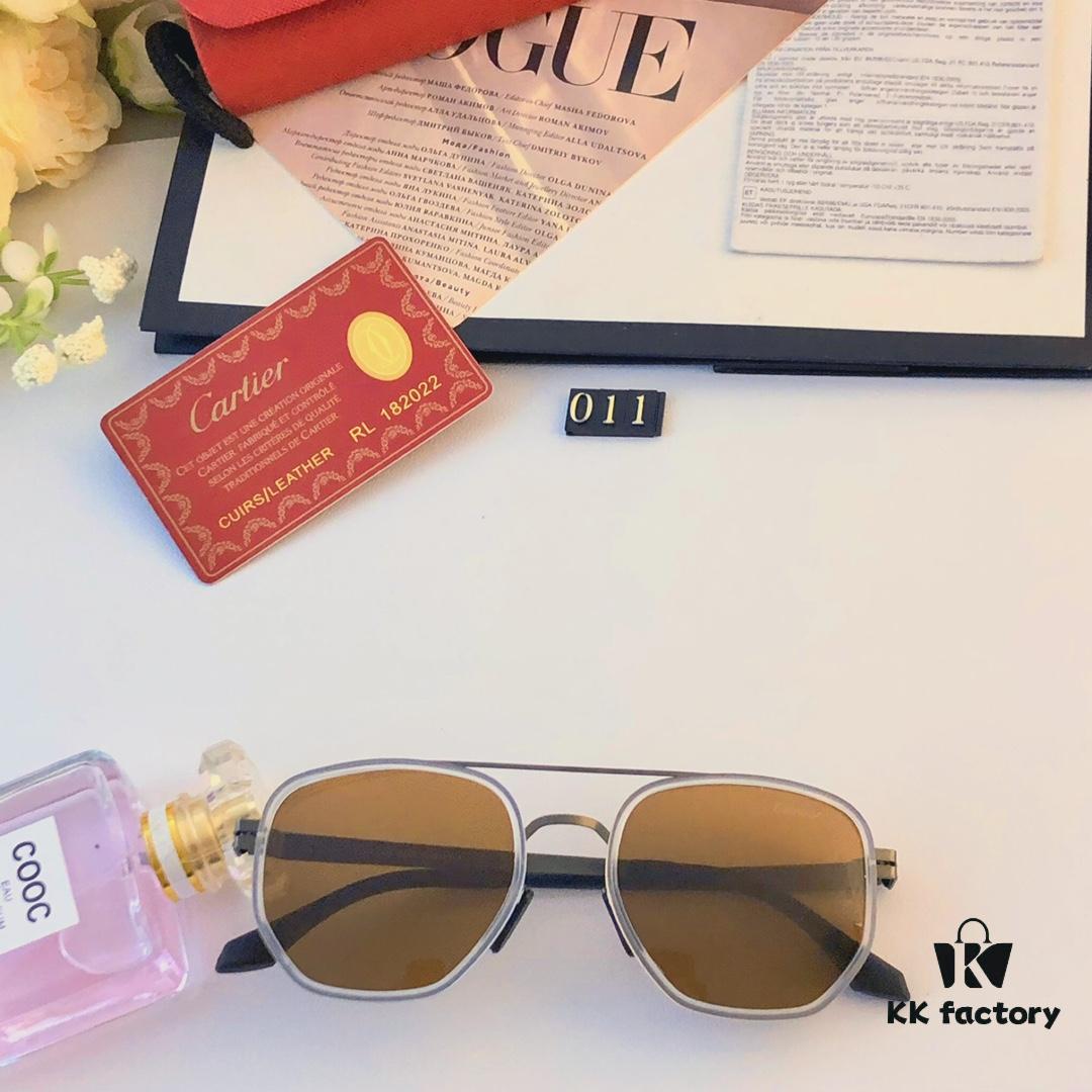 6931ac3dccd8ab3d7afa08f8 Cartier New Fashion Pilot Sunglasses with Metal Double Bridge, Luxury-Style Sunglasses Frame for Myopia, Polarized Men's Glasses 2024