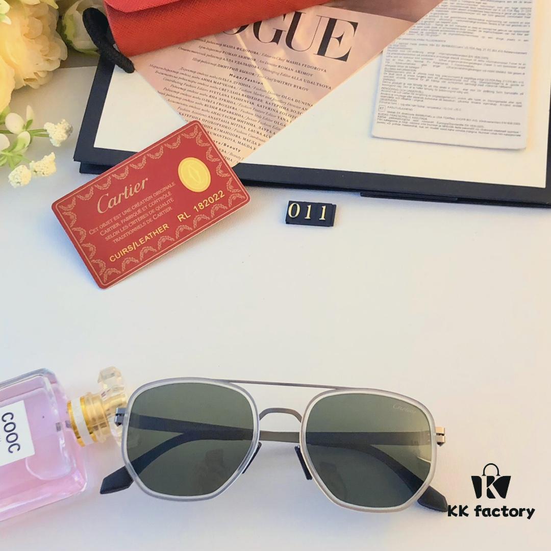 6931ac3eccd8ab3d7afa08fa Cartier New Fashion Pilot Sunglasses with Metal Double Bridge, Luxury-Style Sunglasses Frame for Myopia, Polarized Men's Glasses 2024