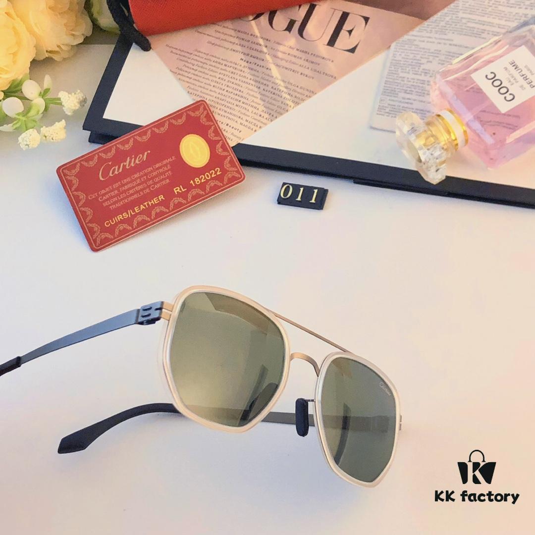 6931ac3eccd8ab3d7afa08fb Cartier New Fashion Pilot Sunglasses with Metal Double Bridge, Luxury-Style Sunglasses Frame for Myopia, Polarized Men's Glasses 2024