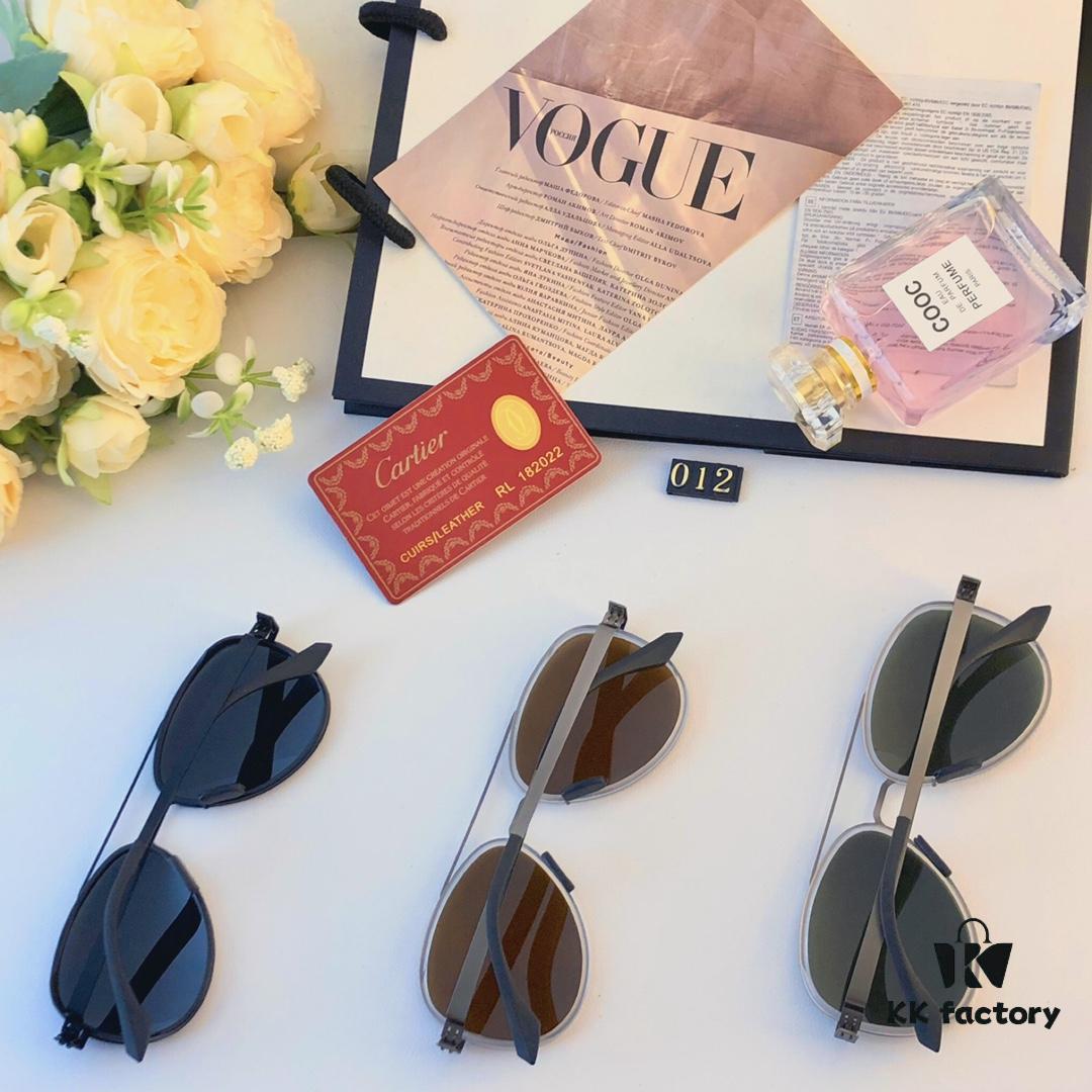 6931ac3eccd8ab3d7afa08fd Cartier New Fashion Pilot Sunglasses with Metal Double Bridge, High-End Sunglass Frame for Men, Polarized 2024 Eyewear