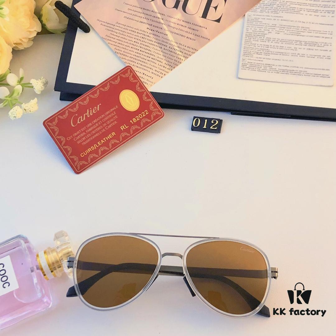 6931ac3eccd8ab3d7afa0901 Cartier New Fashion Pilot Sunglasses with Metal Double Bridge, High-End Sunglass Frame for Men, Polarized 2024 Eyewear
