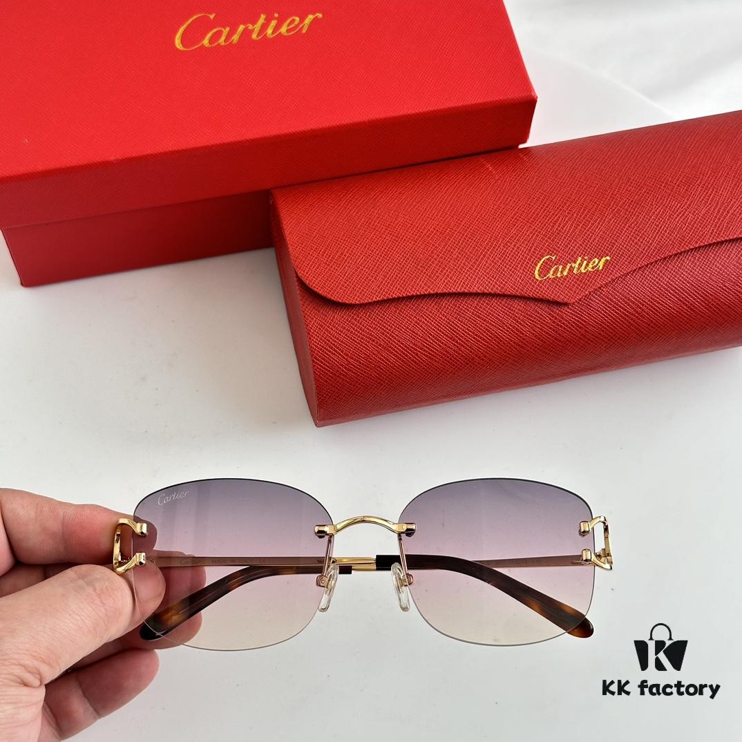 Authentic Cartier MODEL: CT0032RS SIZE: 52-19-145 Sunglasses