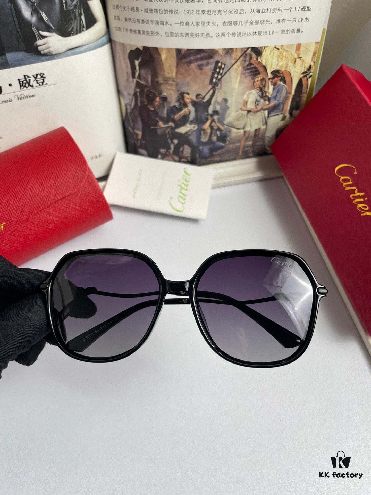 6931ac41ccd8ab3d7afa092d New Women's Cartier Sunglasses with PC Frame and Temples; Imported POLAREX High-Definition Polarized Lenses. Versatile Oversized Sunglasses That Are Flattering and Slimming