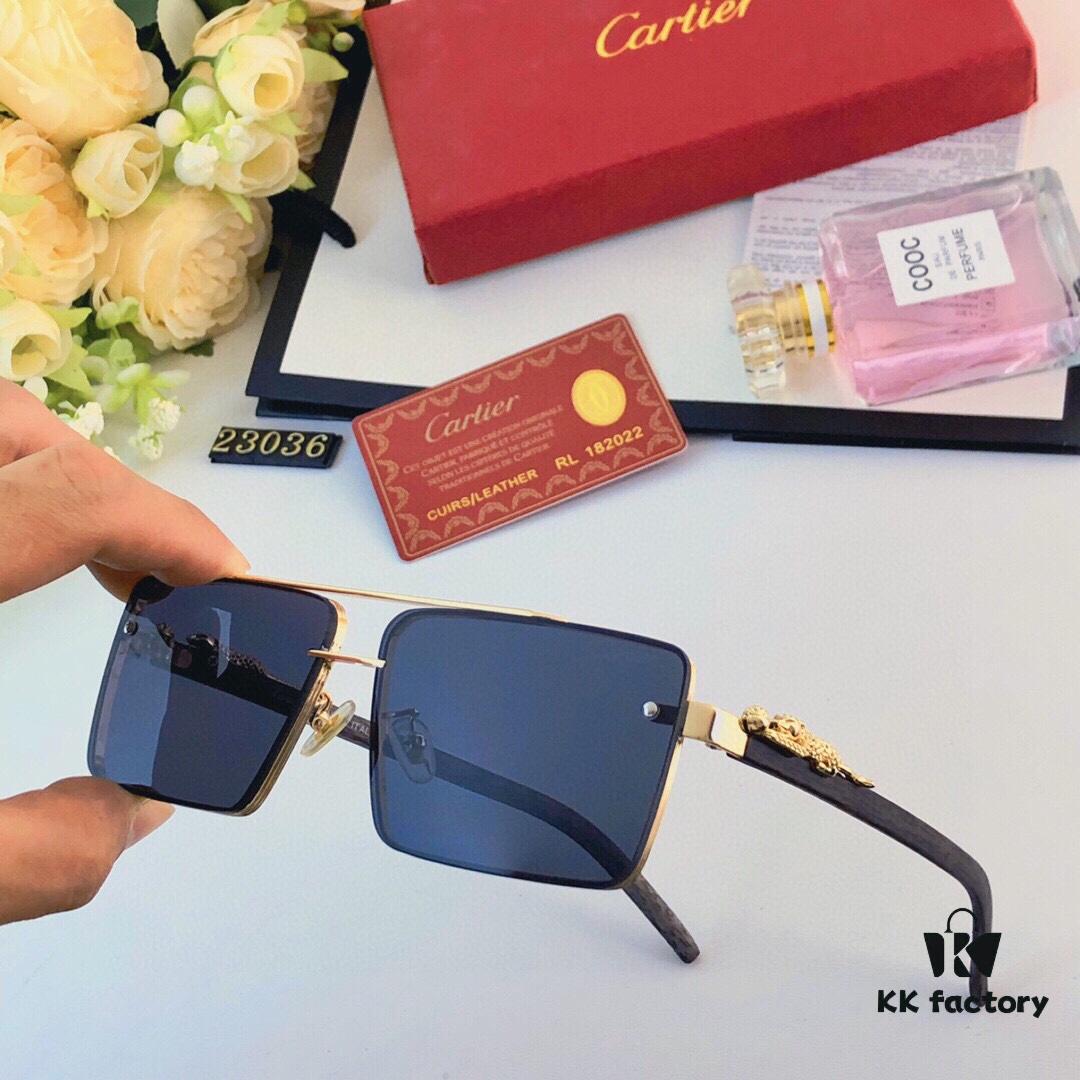 6931ac45ccd8ab3d7afa0969 Cartier High-End Vintage Frameless Sunglasses for Men, Fashionable Square Unisex Eyewear, Ins Style