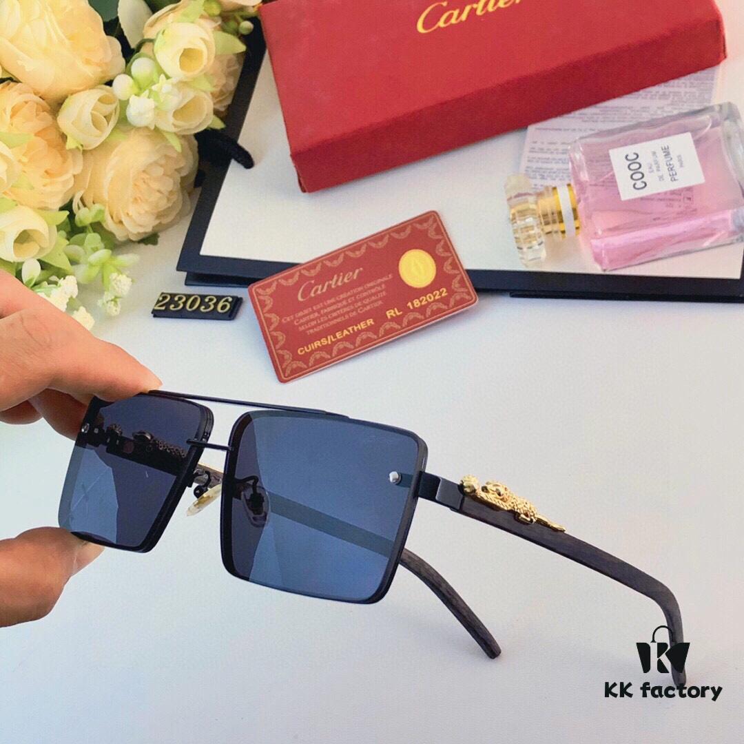 6931ac45ccd8ab3d7afa096b Cartier High-End Vintage Frameless Sunglasses for Men, Fashionable Square Unisex Eyewear, Ins Style