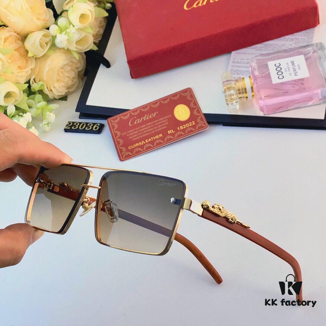 6931ac45ccd8ab3d7afa096c Cartier High-End Vintage Frameless Sunglasses for Men, Fashionable Square Unisex Eyewear, Ins Style