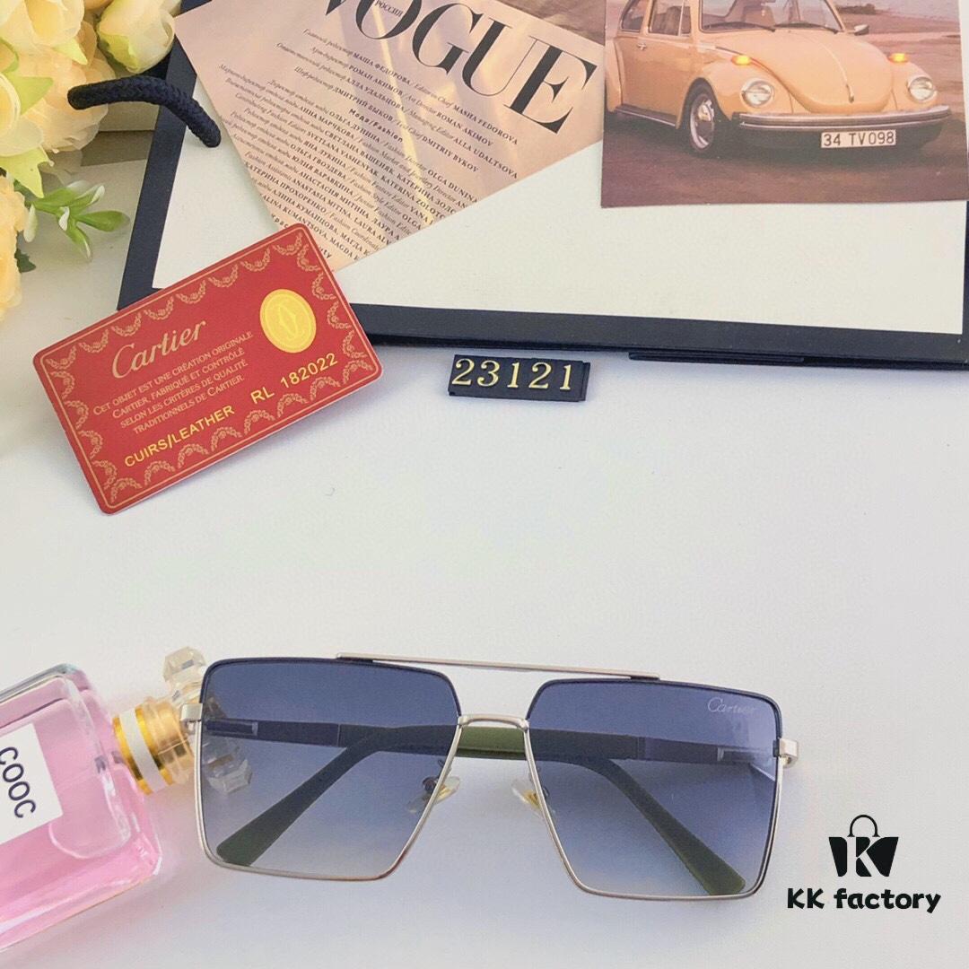 6931ac45ccd8ab3d7afa0976 Cartier Stylish Square Oversized Sunglasses for Men, Gold-Frame Trendy UV-Protection Glasses, Slimming Design for Large Faces