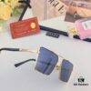 6931ac46ccd8ab3d7afa0979 Cartier Stylish Square Oversized Sunglasses for Men, Gold-Frame Trendy UV-Protection Glasses, Slimming Design for Large Faces