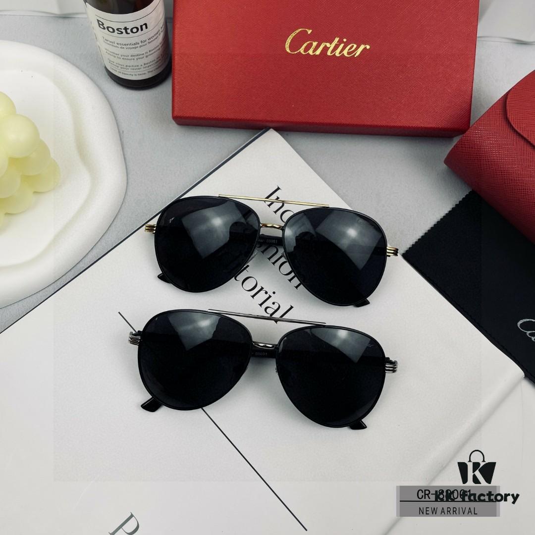 6931ac47ccd8ab3d7afa0997 Cartier France - Men's Polarized Sunglasses with Lightweight Metal Frame, Model 88001