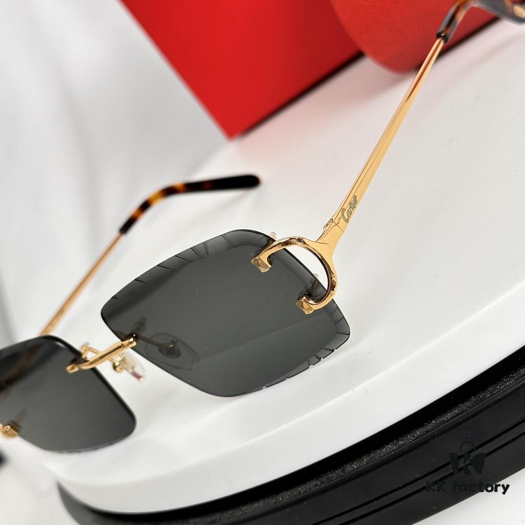 6931ac53ccd8ab3d7afa0a50 Cartier Official Website New Arrival Business Men's Frameless Eyeglasses, Ultra-Lightweight Frame, Original Quality with Excellent Craftsmanship, Suitable for Prescription Lenses Replacement. MODEL: CT00920 SIZE: 59□19-140