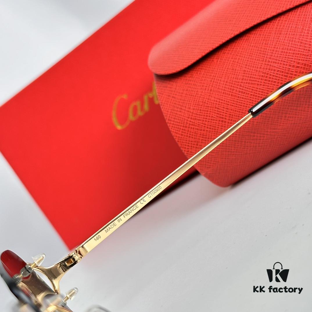 6931ac53ccd8ab3d7afa0a51 Cartier Official Website New Arrival Business Men's Frameless Eyeglasses, Ultra-Lightweight Frame, Original Quality with Excellent Craftsmanship, Suitable for Prescription Lenses Replacement. MODEL: CT00920 SIZE: 59□19-140