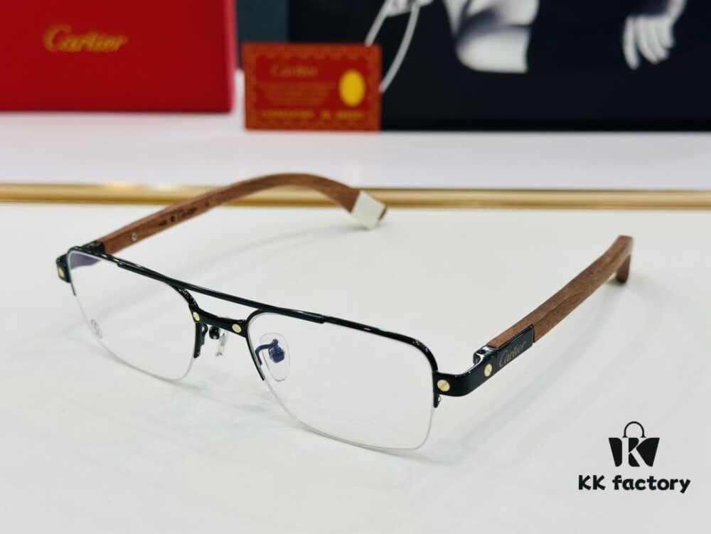 6931ac55ccd8ab3d7afa0a77 Cartier CT03108O Size 54 □ 18-140 Men's Sunglasses, Universal Frame Shape for All Face Types, Comfortable Fit, Suitable for Prescription Lenses, Wooden Temples