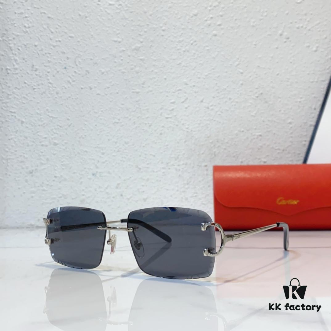 6931ac58ccd8ab3d7afa0a9f Cartier Official Website New Arrival Business Men's Frameless Eyeglasses, Ultra-Lightweight Frame, Original Order Quality, Excellent Craftsmanship and Detail, Suitable for Prescription Lenses Replacement MODERL: CT00920 SIZE: 59-19-140