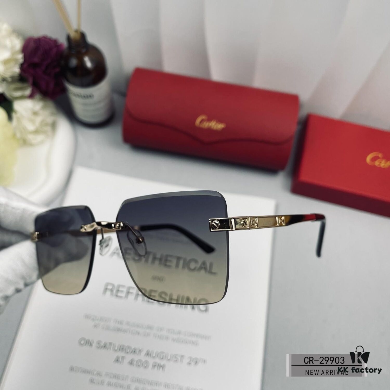 6931ac59ccd8ab3d7afa0ab0 French Cartier - Cartier, Polarized Resin Lenses by Polaroid, Lightweight Metal Frame for Comfortable Wear, Size: 60-13-148, New Arrival Sunglasses Reduce Glare, Block Harmful Radiation, Essential for Travel and Styling, Suitable for Driving, Original Quality – Simple Yet Luxurious, Must-Have for Men