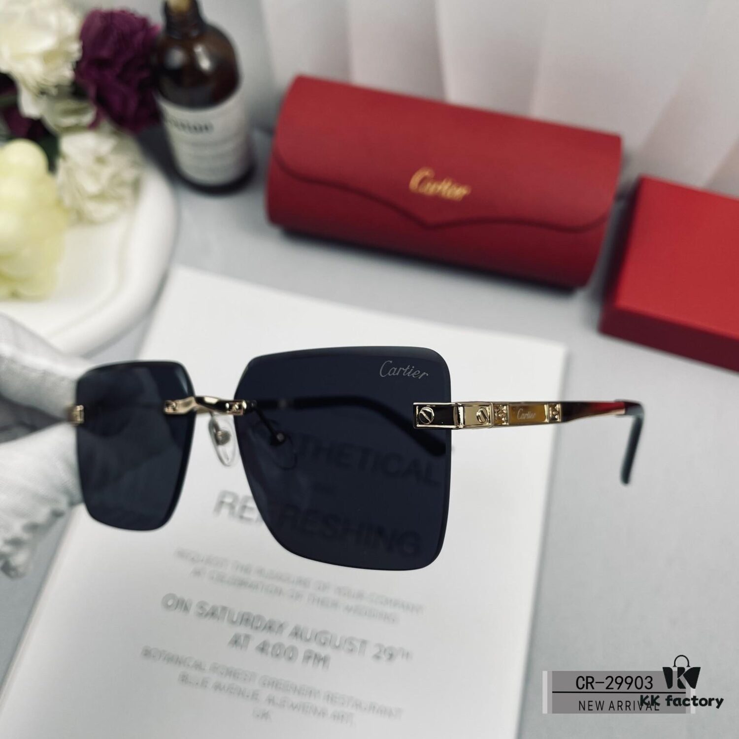6931ac59ccd8ab3d7afa0ab1 French Cartier - Cartier, Polarized Resin Lenses by Polaroid, Lightweight Metal Frame for Comfortable Wear, Size: 60-13-148, New Arrival Sunglasses Reduce Glare, Block Harmful Radiation, Essential for Travel and Styling, Suitable for Driving, Original Quality – Simple Yet Luxurious, Must-Have for Men