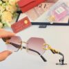 6931ac5accd8ab3d7afa0ac2 Cartier* New Style Frameless Panther Decorated Sunglasses, Retro Fashion Unisex Driving Sun Glasses