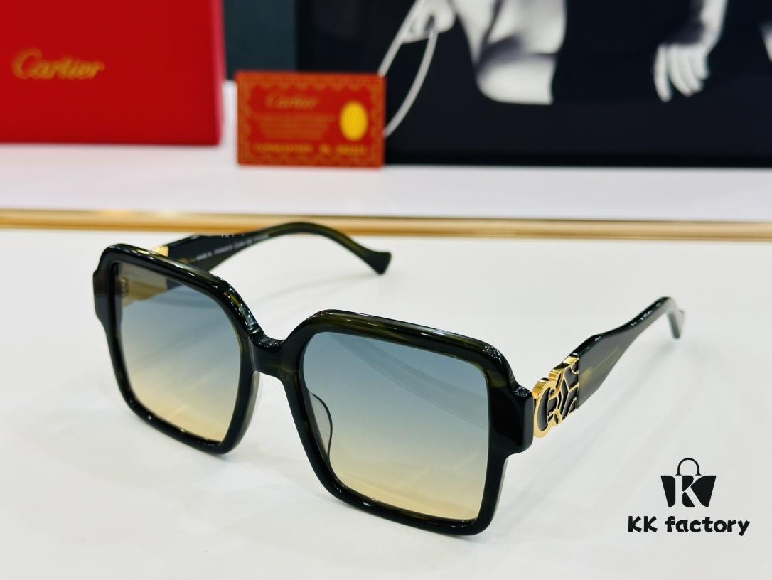6931ac5bccd8ab3d7afa0ad4 Cartier CT9199 Size: 55□16-145 Fashionable and Casual Sunglasses