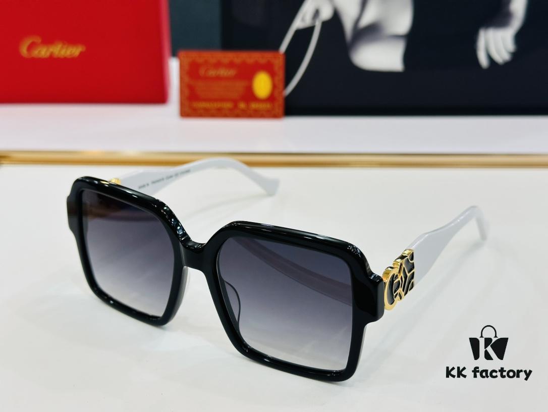 6931ac5bccd8ab3d7afa0ad6 Cartier CT9199 Size: 55□16-145 Fashionable and Casual Sunglasses