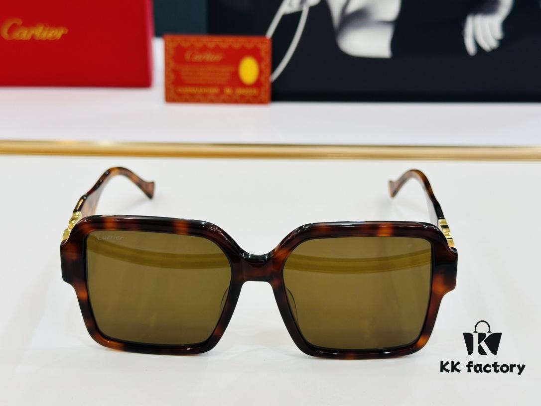 6931ac5cccd8ab3d7afa0ad7 Cartier CT9199 Size: 55□16-145 Fashionable and Casual Sunglasses