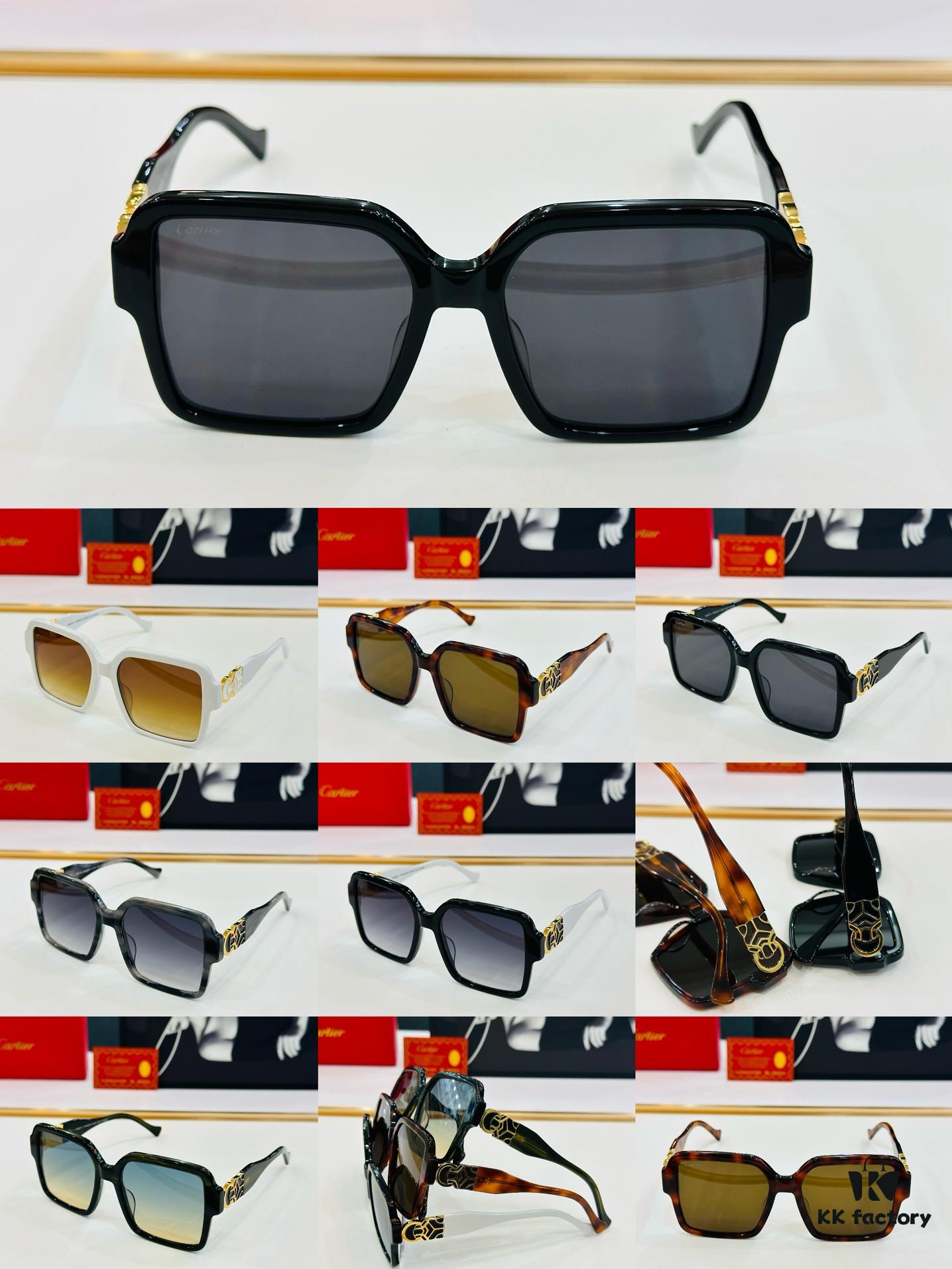 6931ac5cccd8ab3d7afa0ad9 Cartier CT9199 Size: 55□16-145 Fashionable and Casual Sunglasses