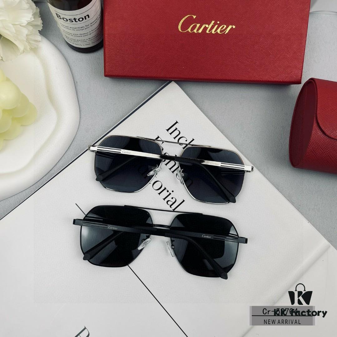 6931ac5eccd8ab3d7afa0b00 Cartier France Men's Sunglasses with Polarized Lenses, Lightweight Metal Frame, UV Protection, Driving and Travel Essential Accessory