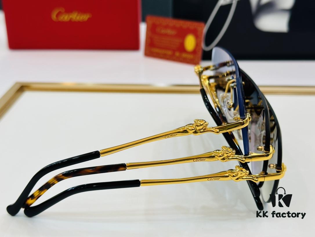 6931ac62ccd8ab3d7afa0b3b Cartier CT0281O Size: 56□17-135 Fashion Casual X Sunglasses