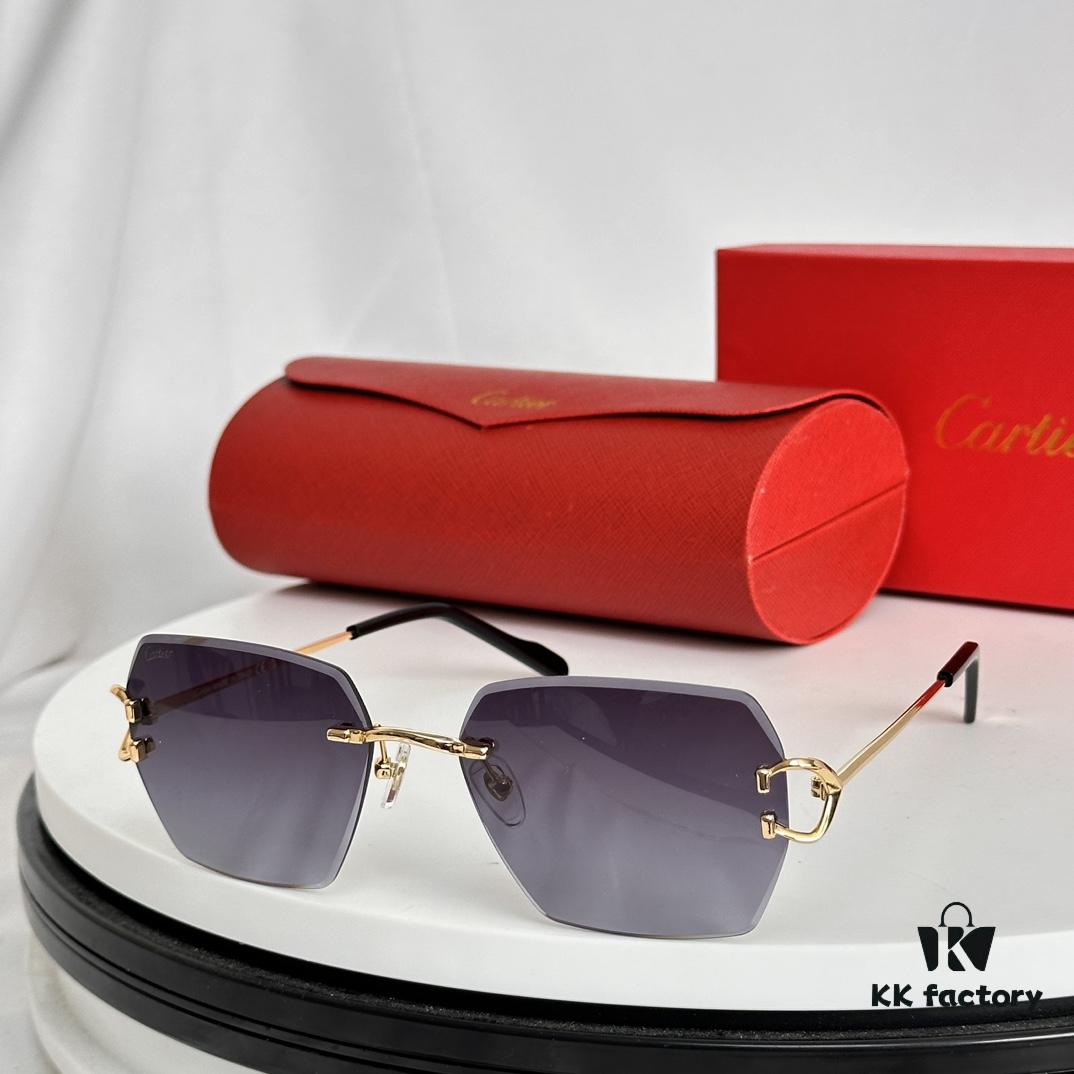 6931ac62ccd8ab3d7afa0b40 Cartier Unisex Sunglasses Model ESW00684 Size 58-19-145