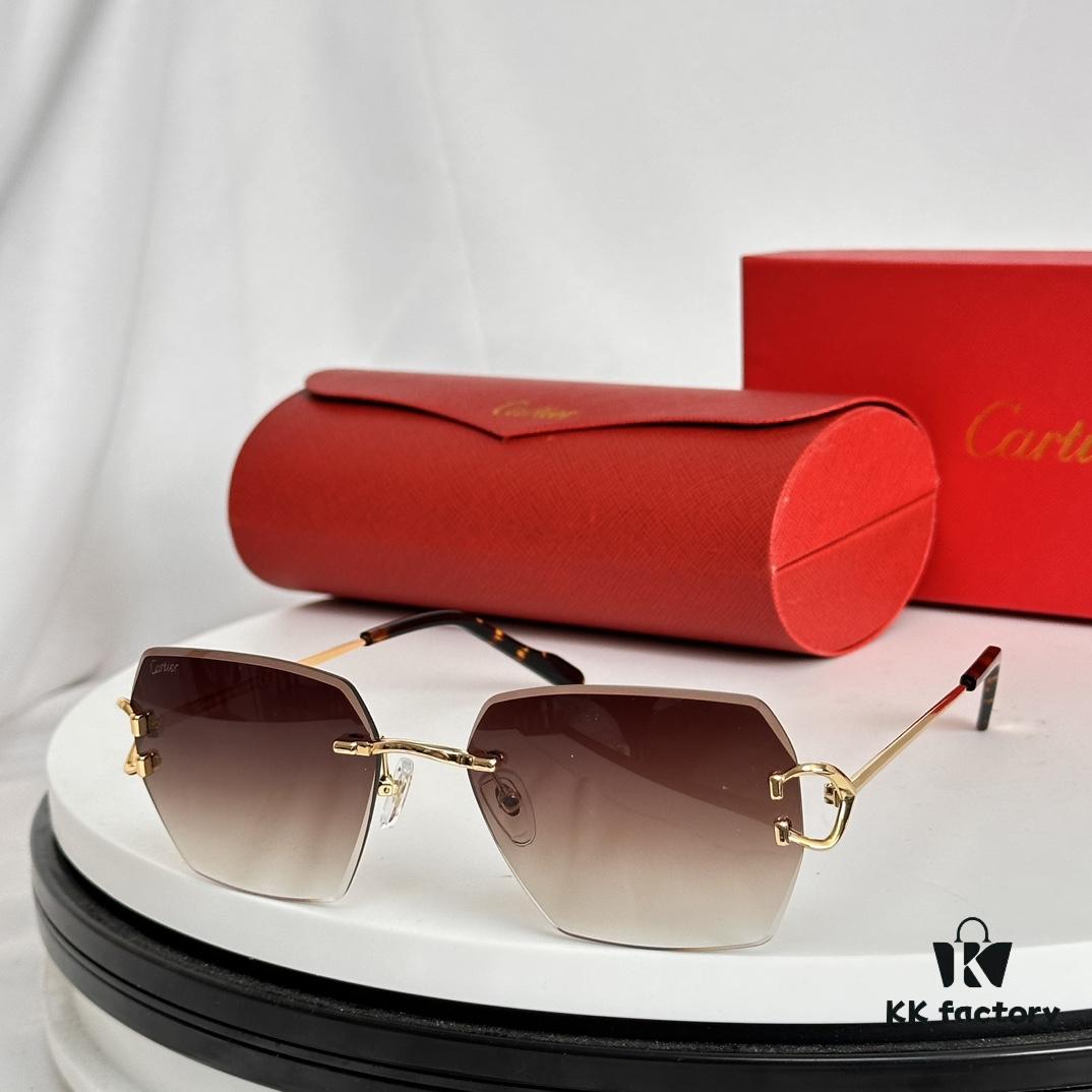 6931ac62ccd8ab3d7afa0b41 Cartier Unisex Sunglasses Model ESW00684 Size 58-19-145