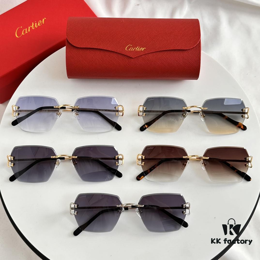 6931ac62ccd8ab3d7afa0b45 Cartier Unisex Sunglasses Model ESW00684 Size 58-19-145