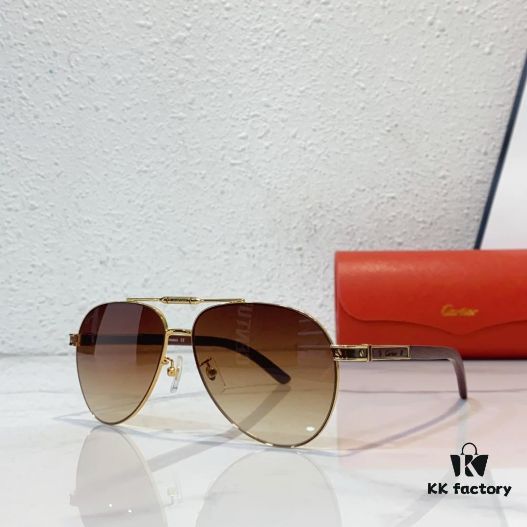 6931ac65ccd8ab3d7afa0b74 Aviator Sunglasses with Wooden Temples CARTIER MOD: CT0491 Size: 60-14-144