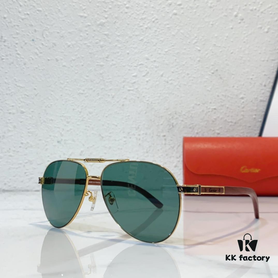 6931ac66ccd8ab3d7afa0b75 Aviator Sunglasses with Wooden Temples CARTIER MOD: CT0491 Size: 60-14-144