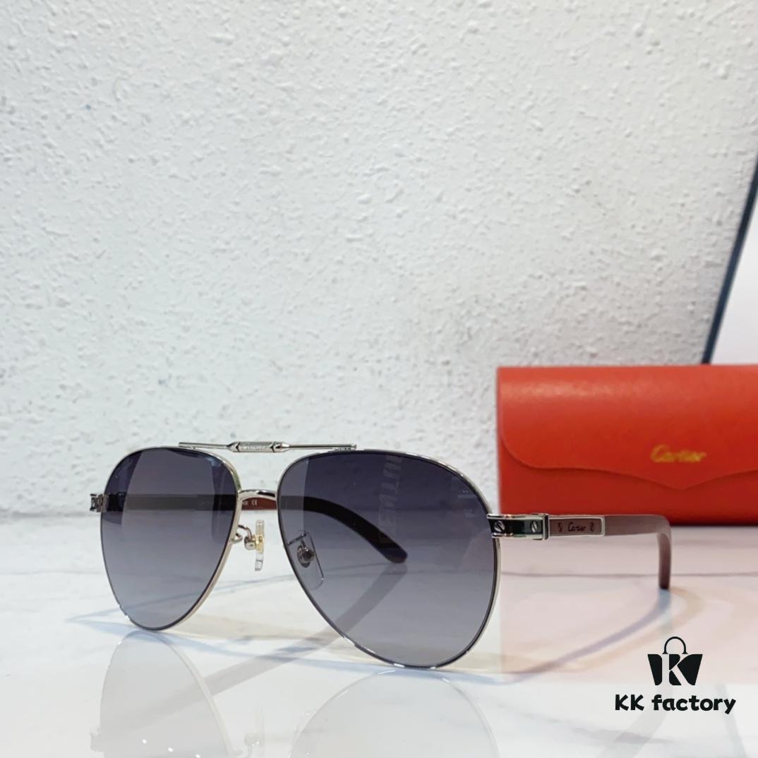6931ac66ccd8ab3d7afa0b76 Aviator Sunglasses with Wooden Temples CARTIER MOD: CT0491 Size: 60-14-144