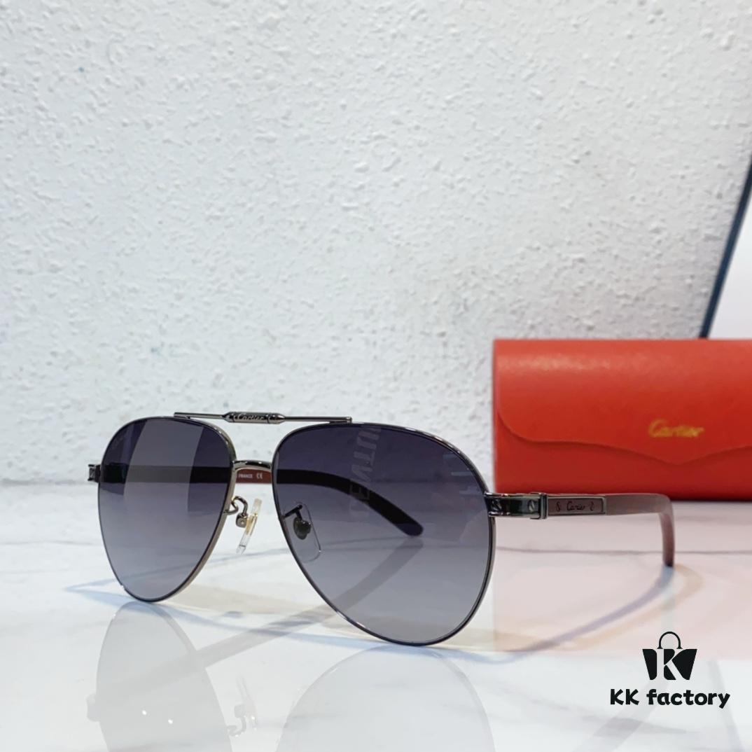 6931ac66ccd8ab3d7afa0b77 Aviator Sunglasses with Wooden Temples CARTIER MOD: CT0491 Size: 60-14-144