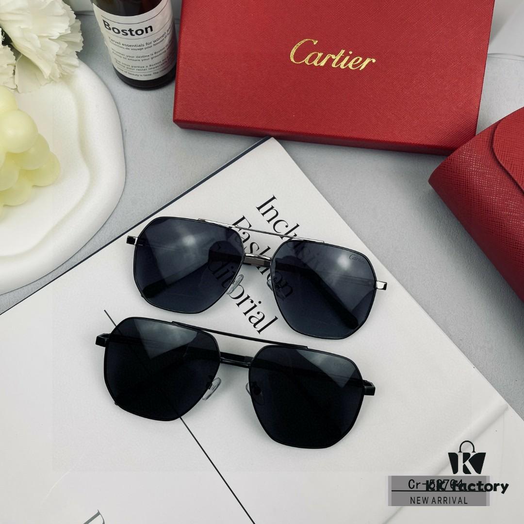 6931ac6accd8ab3d7afa0bbd Cartier France - Men's Polarized Sunglasses with Lightweight Metal Frame, Brand Luxury Design, Model 53704