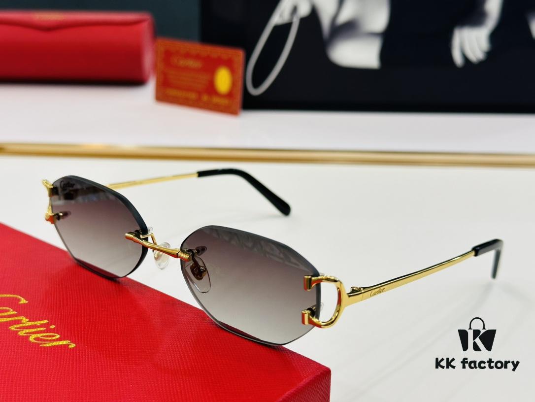 6931ac6cccd8ab3d7afa0bd7 Cartier CT0029 Size: 58□19-145 Fashionable and Casual Sunglasses