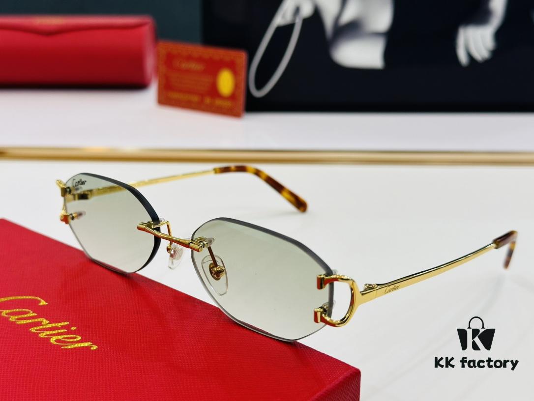 6931ac6cccd8ab3d7afa0bd8 Cartier CT0029 Size: 58□19-145 Fashionable and Casual Sunglasses