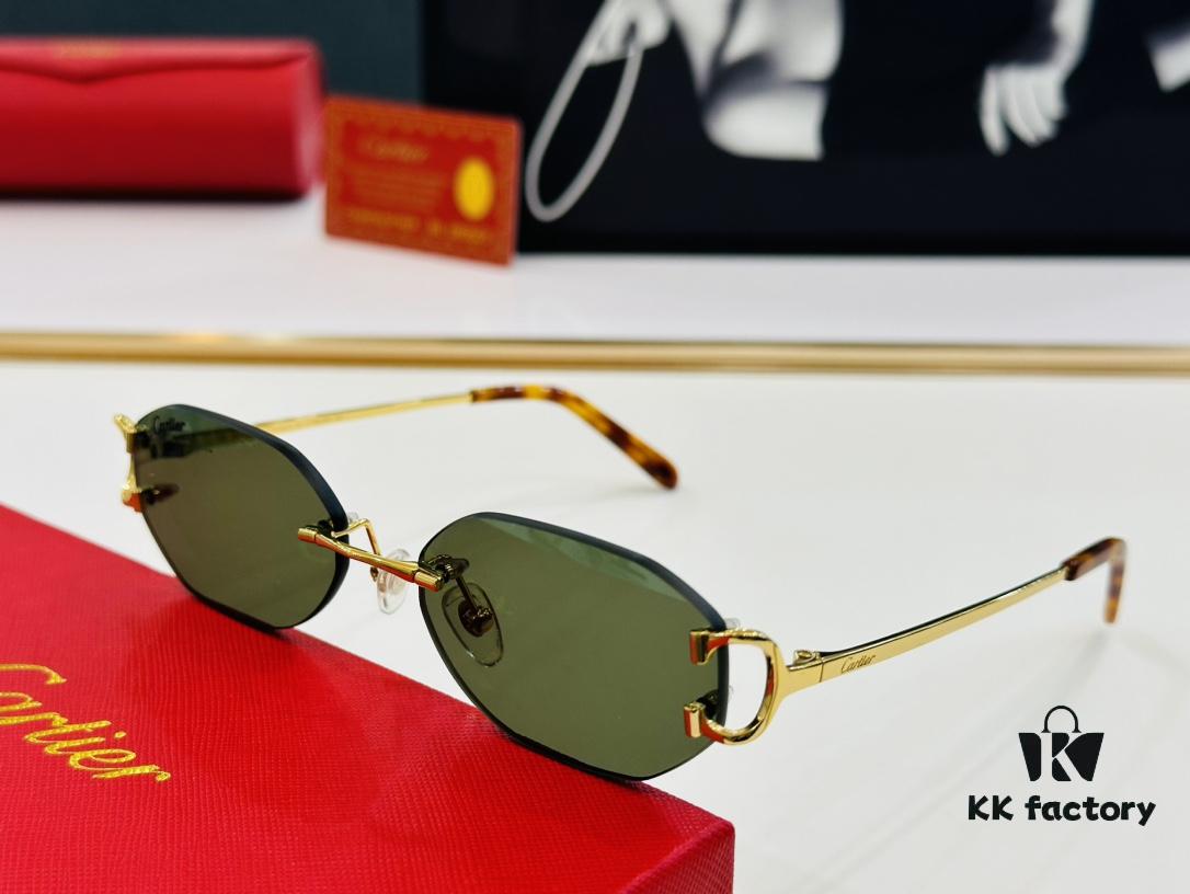 6931ac6cccd8ab3d7afa0bd9 Cartier CT0029 Size: 58□19-145 Fashionable and Casual Sunglasses