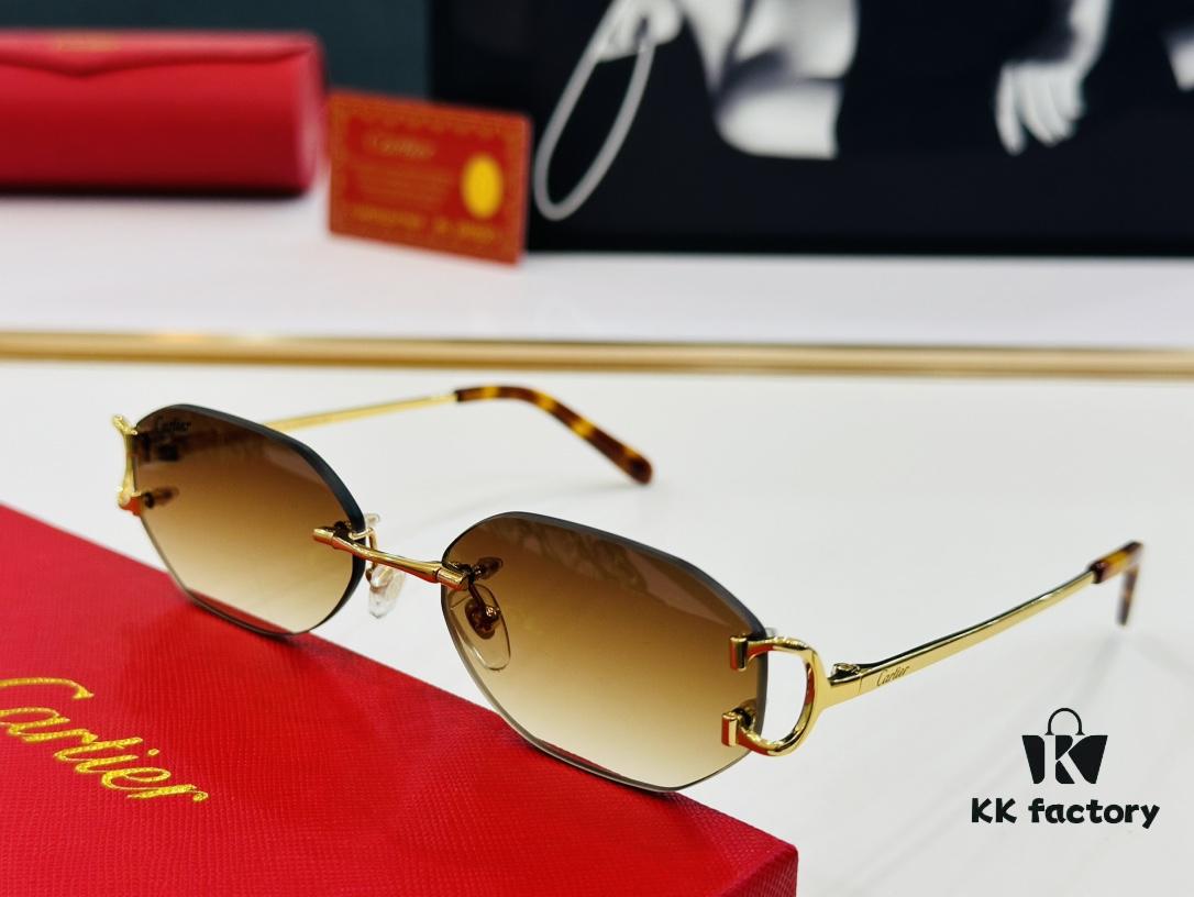 6931ac6cccd8ab3d7afa0bda Cartier CT0029 Size: 58□19-145 Fashionable and Casual Sunglasses