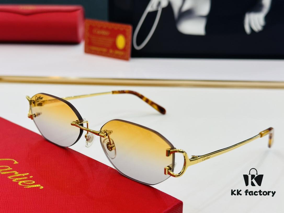 6931ac6cccd8ab3d7afa0bdc Cartier CT0029 Size: 58□19-145 Fashionable and Casual Sunglasses