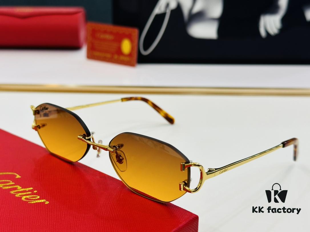 6931ac6cccd8ab3d7afa0bdd Cartier CT0029 Size: 58□19-145 Fashionable and Casual Sunglasses
