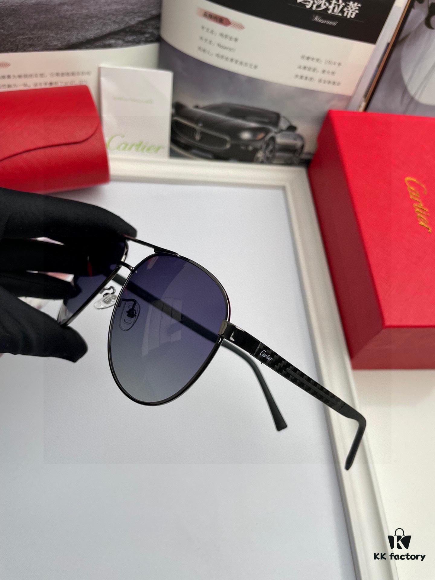6931ac6fccd8ab3d7afa0c0b New Arrival 💥 Brand: Cartier Original Quality Unisex Polarized Sunglasses 🕶️