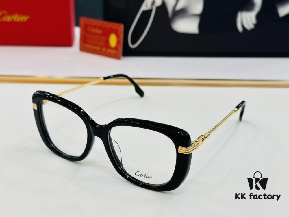 6931ac71ccd8ab3d7afa0c31 Cartier CT0377 Size 53-19-145 Unisex Stylish and Elegant Non-Prescription Frame, Suitable for All Face Shapes, Can Be Fitted with Prescription Lenses